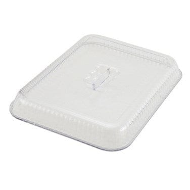 Winco Unclassified Each Winco CRKC-13 Clear Fluted Cover for 13 x 10 Deli Crock | Denson CFE