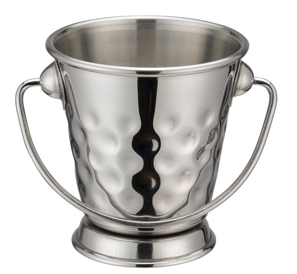 Winco Unclassified Each Winco DDSA-101S Mini Stainless Steel Pail Hammered Finish 5 oz 3 Inch Diameter | Denson CFE
