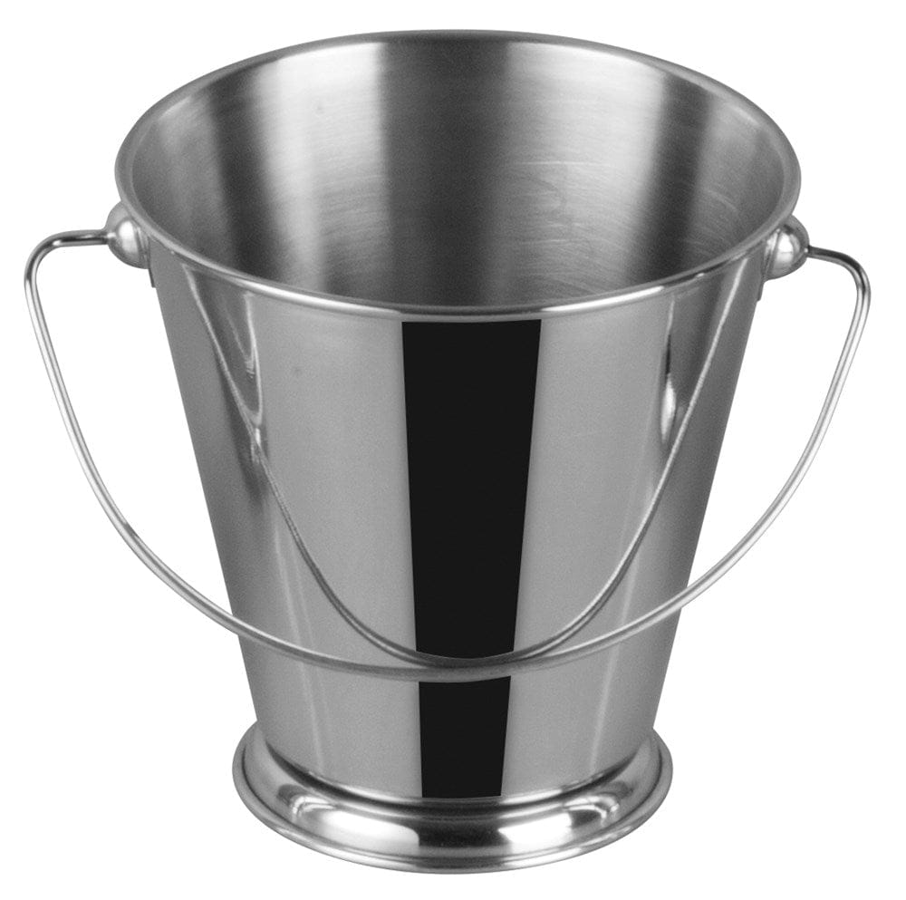Winco Unclassified Each Winco DDSA-107S Mini Round Stainless Steel Pail 28 oz 5 inch Diameter 5 inch Height | Denson CFE