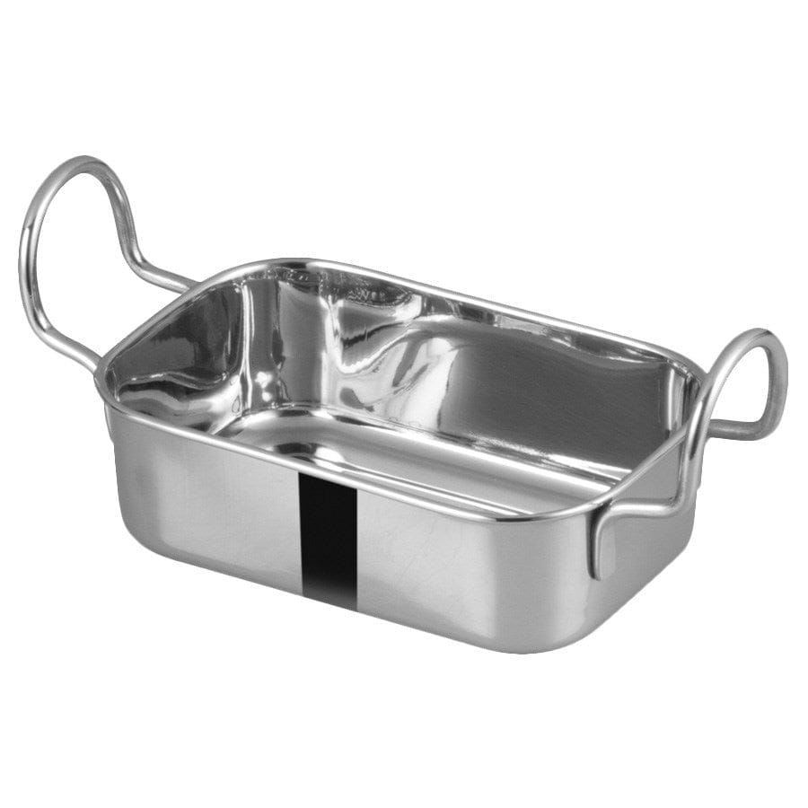 Winco Unclassified Each Winco DDSB-103S Mini Roasting Pan Stainless Steel 5 x 3.375 Inch | Denson CFE