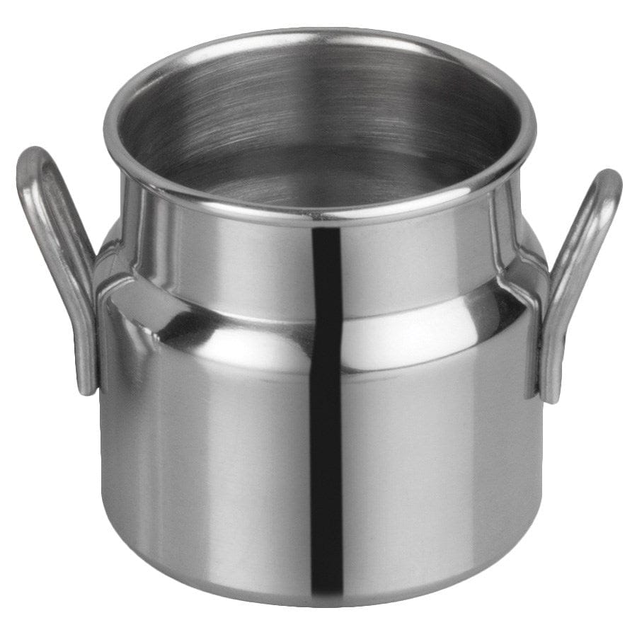 Winco Unclassified Each Winco DDSD-101S Stainless Steel Mini Milk Can 3 oz 2 inch Diameter x 2 inch Height | Denson CFE