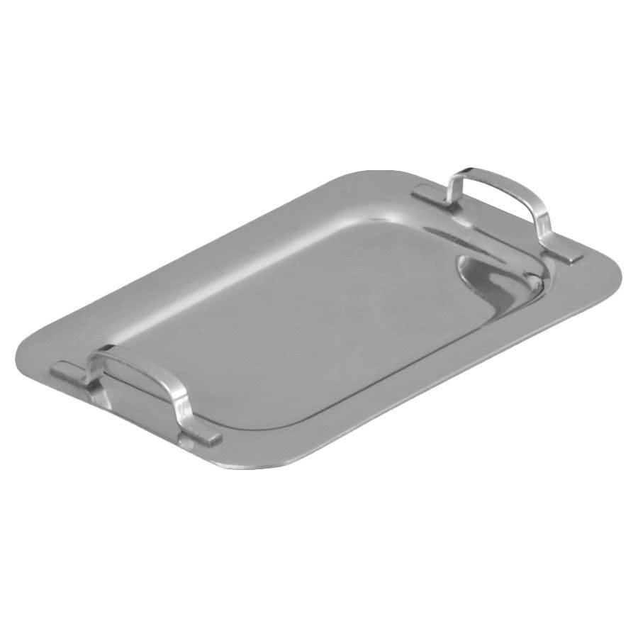 Winco Unclassified Each Winco DDSH-101S Mini Stainless Steel Serving Platter with Handle 6.625 inches x 4.25 inches | Denson CFE