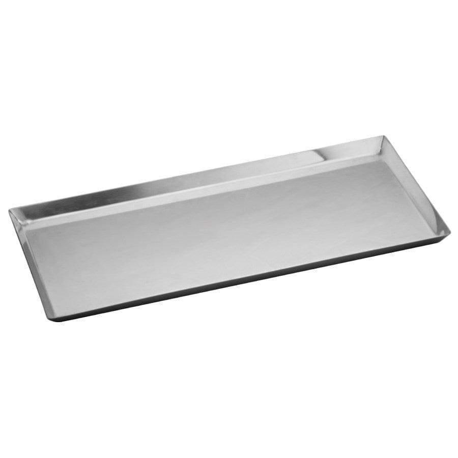 Winco Unclassified Each Winco DDSI-102S Rectangular Stainless Steel Serving Tray 14-1/8 Inches Long x 7-1/2 Inches Wide | Denson CFE