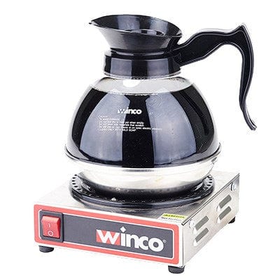 Winco Unclassified Each Winco ECW-1 Electric Coffee Warmer, Single Burner,S/S 120V, 100W