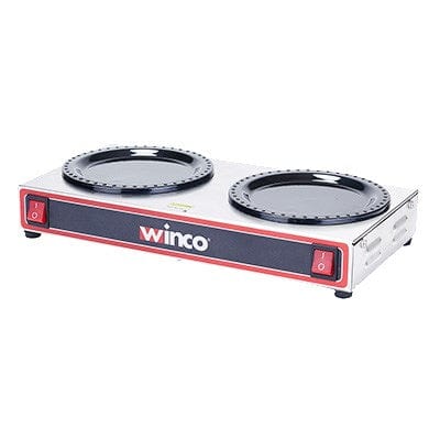 Winco Unclassified Each Winco ECW-2 Electric Coffee Warmer, Double Burners,S/S 120V, 200W