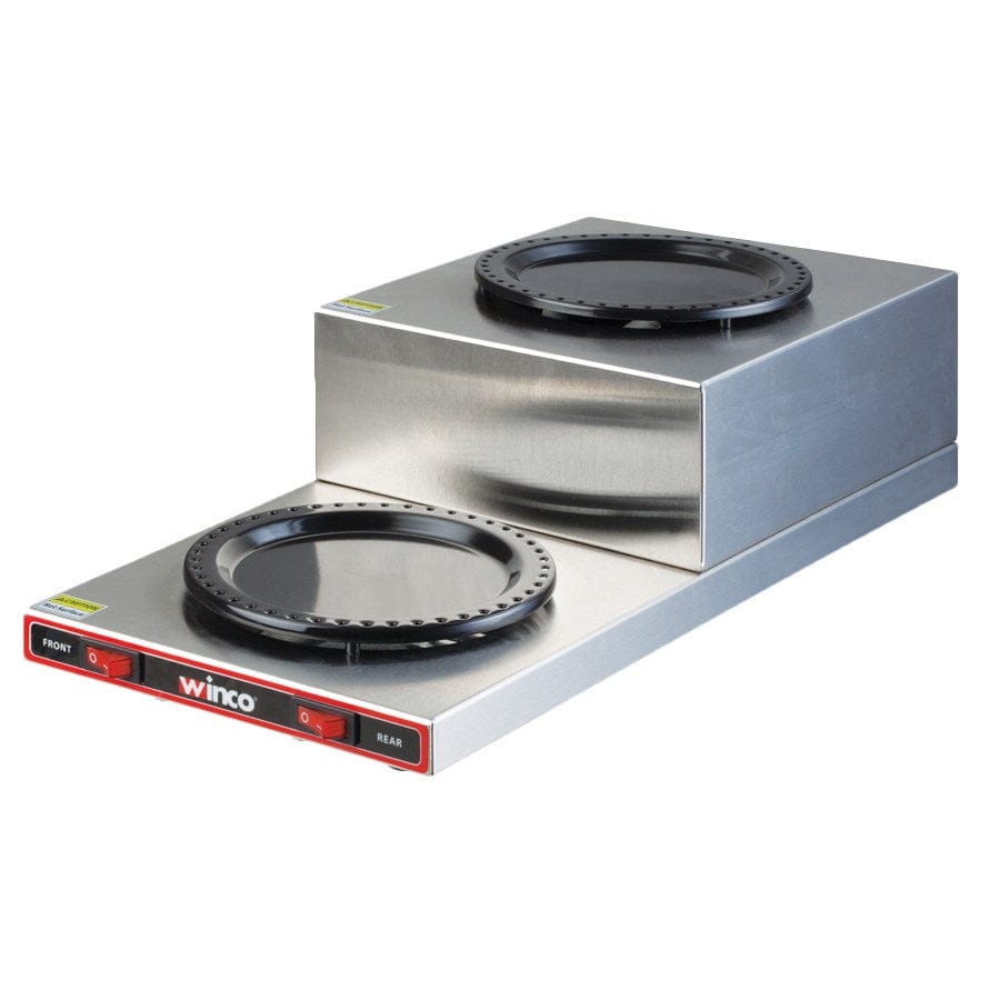 Winco Unclassified Each Winco ECW-2S Electric Coffee Warmer Double Burners Stainless Steel Countertop | Denson CFE
