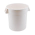 Winco Unclassified Each Winco FCW-10 Heavy Duty White Polyethylene 10 Gallon Food Storage Container | Denson CFE
