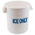 Winco Unclassified Each Winco FCW-20ICE Ice Only Food Storage Container 20 Gallon BPA Free Polyethylene White | Denson CFE