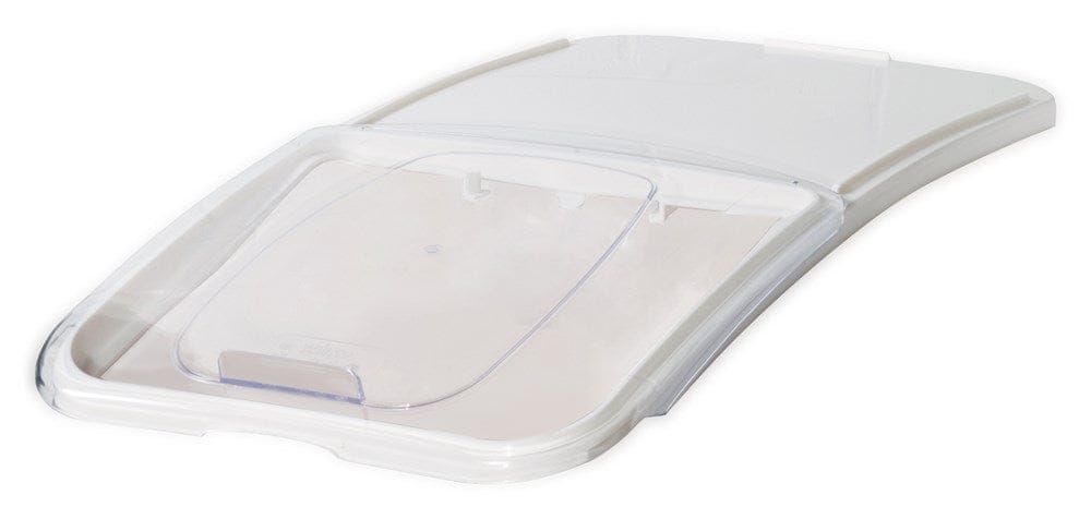 Winco Unclassified Each Winco IB-27-LE Polycarbonate Lid for IB-27 White and Clear | Denson CFE