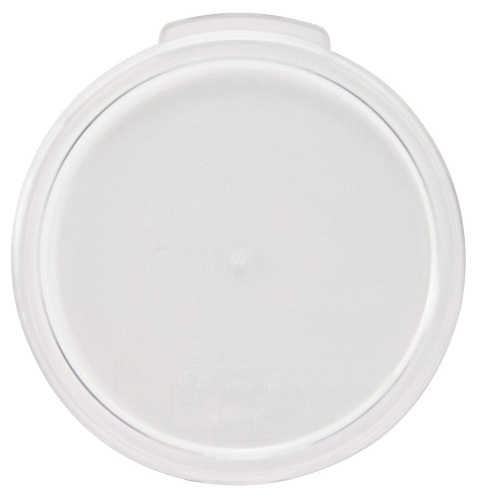 Winco Unclassified Each Winco PCRC-68C Clear Polycarbonate Cover for 6 Quart and 8 Quart Round Containers | Denson CFE