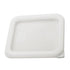 Winco Unclassified Each Winco PECC-S Square Storage Container Cover for 2 and 4 Quart Containers White Polyethylene | Denson CFE