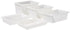 Winco Unclassified Each Winco PFFW-3 Food Storage Box 18 inch x 26 inch x 3 inch Stackable BPA Free Polypropylene White | Denson CFE
