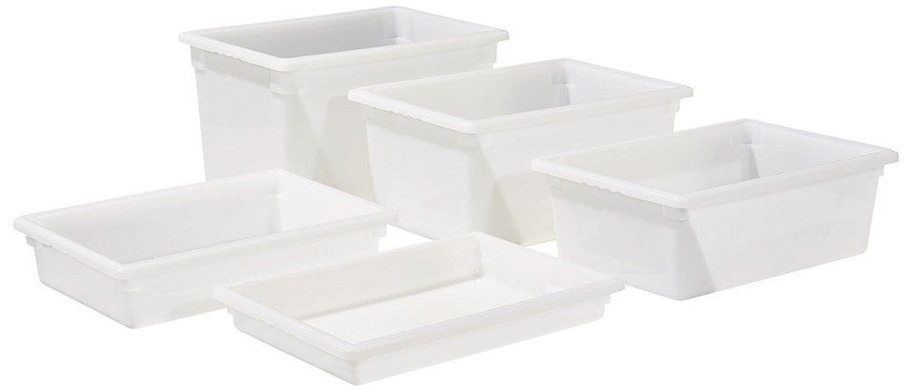 Winco Unclassified Each Winco PFFW-9 Food Storage Box 18 x 26 x 9 Inch White BPA Free Polypropylene Stackable | Denson CFE