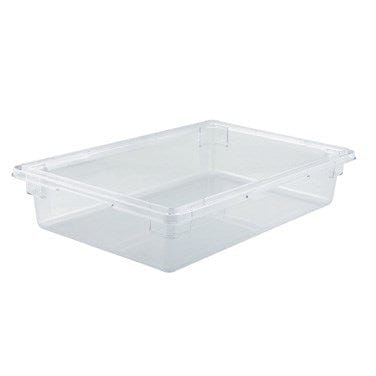 Winco Unclassified Each Winco PFSF-6 Clear Food Storage Box 18 x 26 x 6 Dishwasher Safe Break Resistant Polycarbonate | Denson CFE