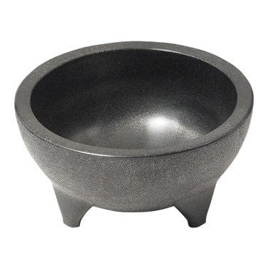 Winco Unclassified Each Winco PMSB-56 56 Ounce Molcajete Salsa Bowl Dishwasher Safe BPA Free Polypropylene Black | Denson CFE