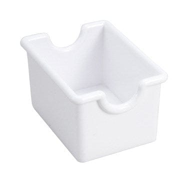 Winco Unclassified Each Winco PPH-1W White Plastic Sugar Packet Holder for Restaurants Bars and Coffee Shops | Denson CFE