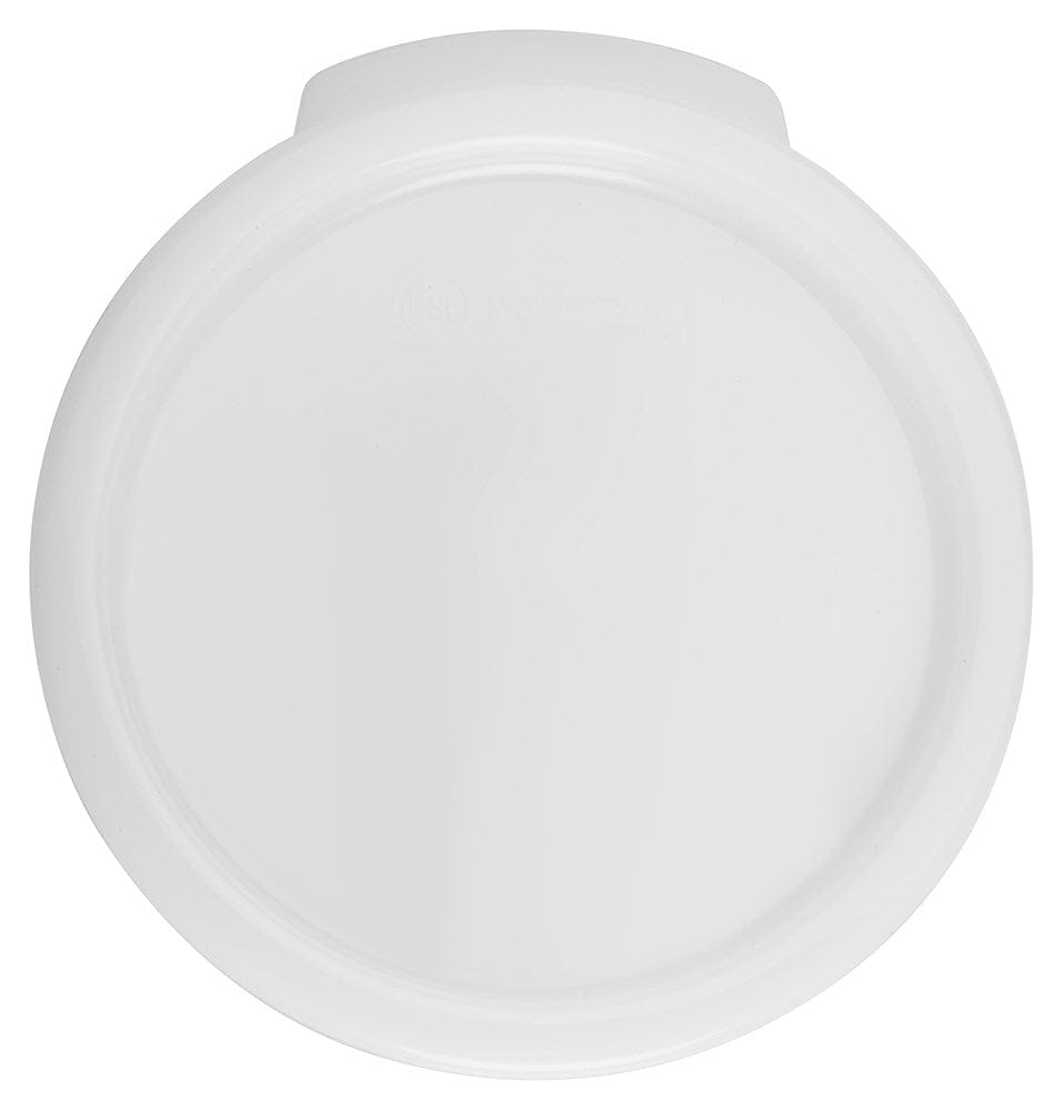 Winco Unclassified Each Winco PPRC-24C Cover for PPRC-2W and PPRC-4W 2 Quart and 4 Quart Round White Polypropylene | Denson CFE