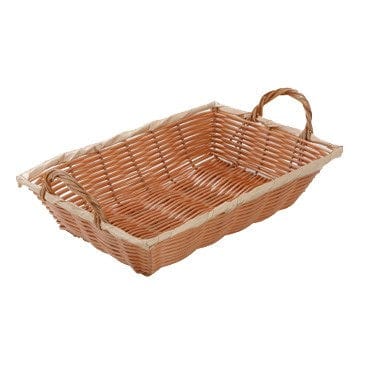 Winco Unclassified Each Winco PWBN-12B Natural Polypropylene Woven Basket 8 inch by 12 inch | Denson CFE