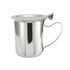 Winco Unclassified Each Winco SCT-10F 10 Ounce Stainless Steel Creamer Server with Stackable Cover and Handle | Denson CFE
