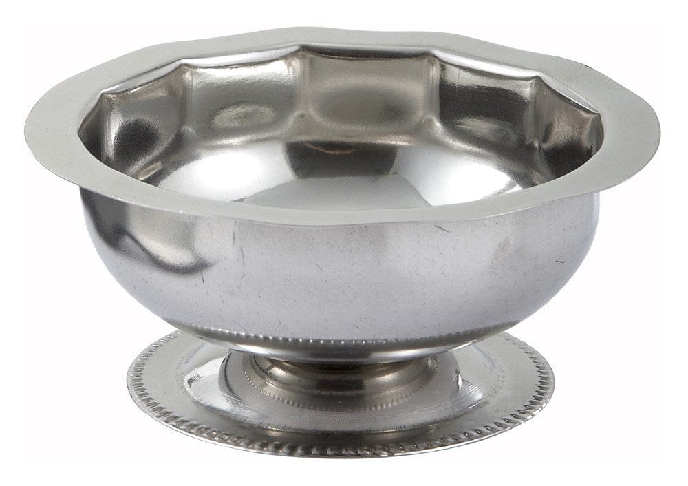 Winco Unclassified Each Winco SD-5 Stainless Steel 5oz Footed Sherbet Dish | Denson CFE