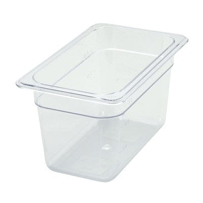 Winco Unclassified Each Winco SP7406 Poly-Ware Food Pan 1/4 Size 10-1/4 x 6-1/4 x 5-1/2 Dishwasher Safe Break-Resistant | Denson CFE