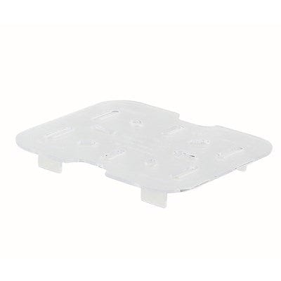 Winco Unclassified Each Winco SP76DS Poly-Ware Drain Shelf Sixth Size 4-7/16 by 3-15/16 Fits 1-6 Size Food Pan Polycarbonate NSF | Denson CFE