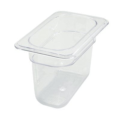 Winco Unclassified Each Winco SP7906 Poly-Ware Food Pan 1/9 Size 6 Inch Deep Dishwasher Safe Break Resistant | Denson CFE