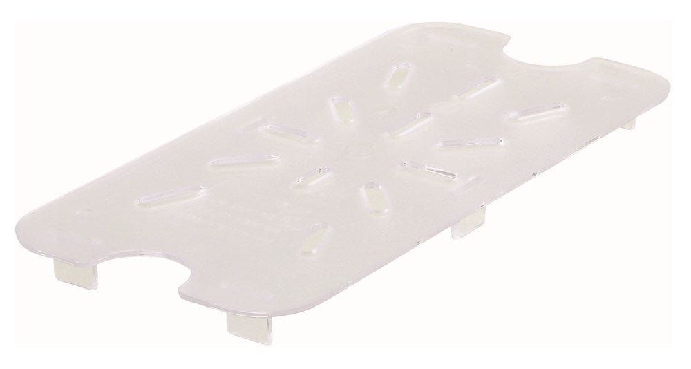 Winco Unclassified Each Winco SP79DS Poly Ware Drain Shelf 1/9 Size 4-7/16 x 2-1/8 Polycarbonate NSF Certified | Denson CFE