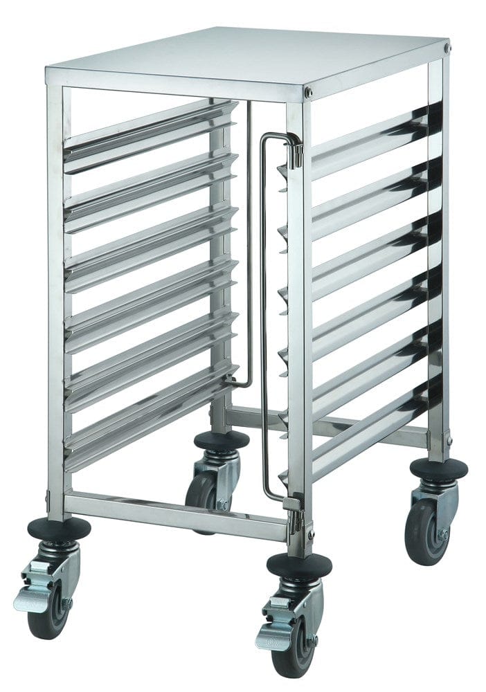 Winco Unclassified Each Winco SRK-12 Stainless Steel Under-Counter Food Pan Rack 12-Tier with 1.5 to 1.75 Inch Spacing | Denson CFE