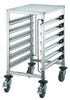 Winco Unclassified Each Winco SRK-12 Stainless Steel Under-Counter Food Pan Rack 12-Tier with 1.5 to 1.75 Inch Spacing | Denson CFE