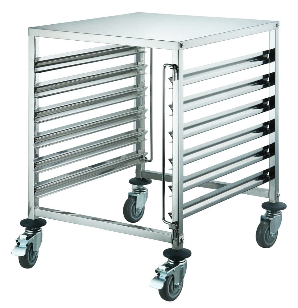 Winco Unclassified Each Winco SRK-12D Double Size Under-Counter Steam Table Pan Rack with 12 Tiers and Adjustable Spacing | Denson CFE