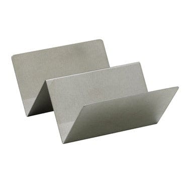 Winco Unclassified Each Winco TCHS-12 Stainless Steel Taco Holder for One to Two Tacos Brushed Finish | Denson CFE