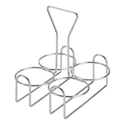 Winco Unclassified Each Winco WH-9 Condiment Holder, Chrome-Plated Wire, Fits CJ-7P & CJ-7G – 4 Rings | Denson CFE
