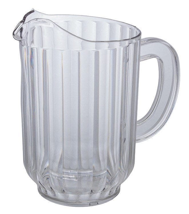 Winco Unclassified Each Winco WPC-60 60 Ounce Clear Polycarbonate Water Pitcher with Drip-Free Spout | Denson CFE