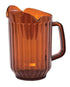 Winco Unclassified Each Winco WPCT-60A 60 Ounce Amber Polycarbonate Three Spout Beverage Pitcher | Denson CFE