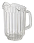 Winco Unclassified Each Winco WPCT-60C 60 Ounce Clear Polycarbonate Three Spout Pitcher | Denson CFE
