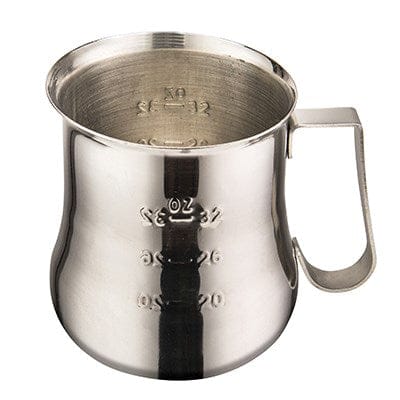 Winco Unclassified Each Winco WPE-40 Stainless Steel Espresso Milk Frothing Pitcher 40 oz with Capacity Markings | Denson CFE