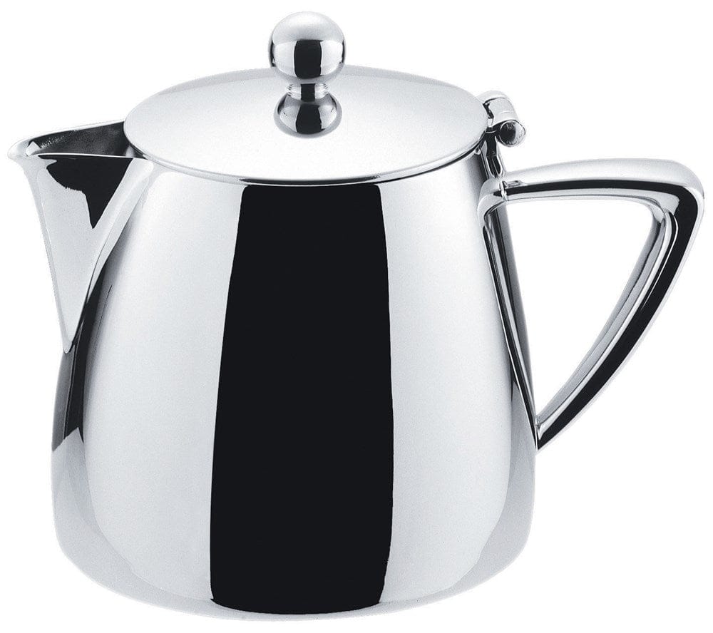 Winco Unclassified Each Winco Z-MC-TP10 Cadenza Monte Carlo 10 Ounce Stainless Steel Tea Pot with Mirror Finish | Denson CFE