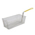 Winco Unclassified Each / Yellow Winco FB-40 Fry Basket, 17" x 8-1/4" x 6", 12" Yellow Hdl