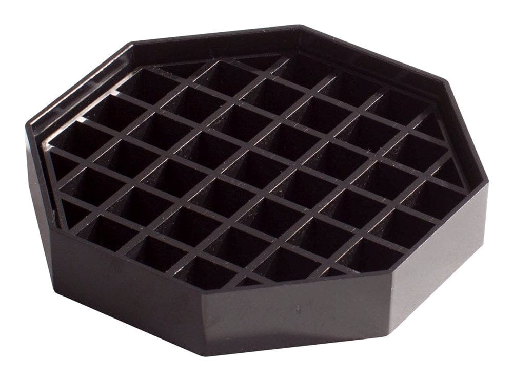 Winco Unclassified Pack Winco DT-45 Octagonal Drip Trays, Dishwasher Safe, Black Plastic, 4.5 Inches | Denson CFE