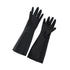 Winco Unclassified Pair / Black Winco NLG-1018 Natural Latex Gloves 10 Inch x 18 Inch Black | Denson CFE