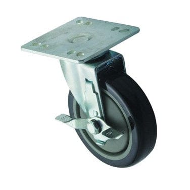 Winco Unclassified Set Winco CT-44B Universal 5 Inch Plate Caster with Brake Set of Two | Denson CFE
