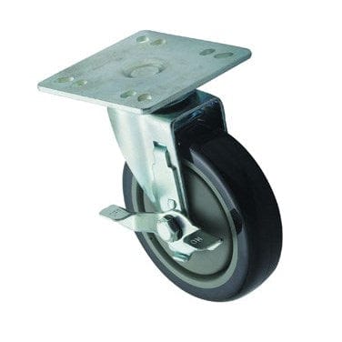 Winco Unclassified Set Winco CT-44B Universal 5" Plate Caster with Brake 2/Set