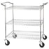 Winco Unclassified Set Winco VCCD-2448B 3-Tier 24 Inch by 48 Inch Heavy-Duty Wire Shelving Cart for Efficient Storage Solutions | Denson CFE