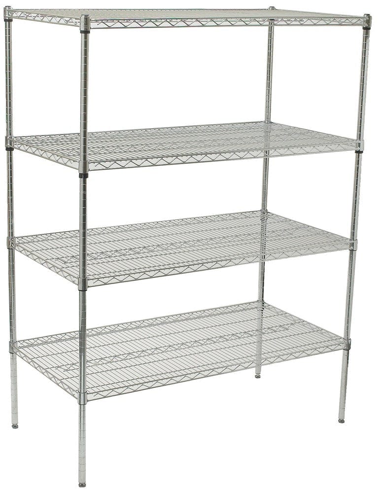 Winco Unclassified Set Winco VCS-1836 18" x 36" x 72" Wire Shelving Set