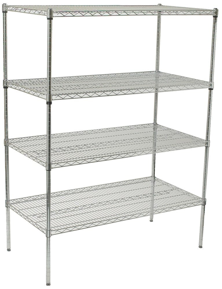 Winco Unclassified Set Winco VCS-2448 24" x 48" x 72" Wire Shelving Set