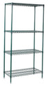 Winco Unclassified Set Winco VEXS-2436 24" x 36" x 72" Epoxy Coated Wire Shelving Set
