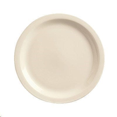 World Tableware Canada Dinnerware 3 Doz / Stoneware World Tableware NR-22 Cream White Narrow Rim Plate, Kingsmen White, Round