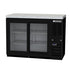 Beverage Air Bar Refrigeration Each BB48HC-1-GS-B-27 | 48" Sliding Glass Doors Back Bar in Black with SS Top