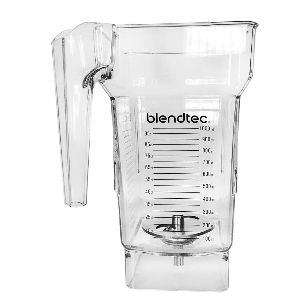 Blendtec Blenders Each Blendtec 40-611-60 32 oz Cold Frothing Jar w/ Black Hard Lid - Tritan, Clear